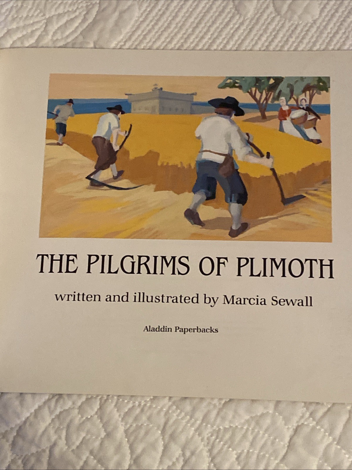 The Pilgrims of Plimouth by Marcia Sewall Paperback Book
