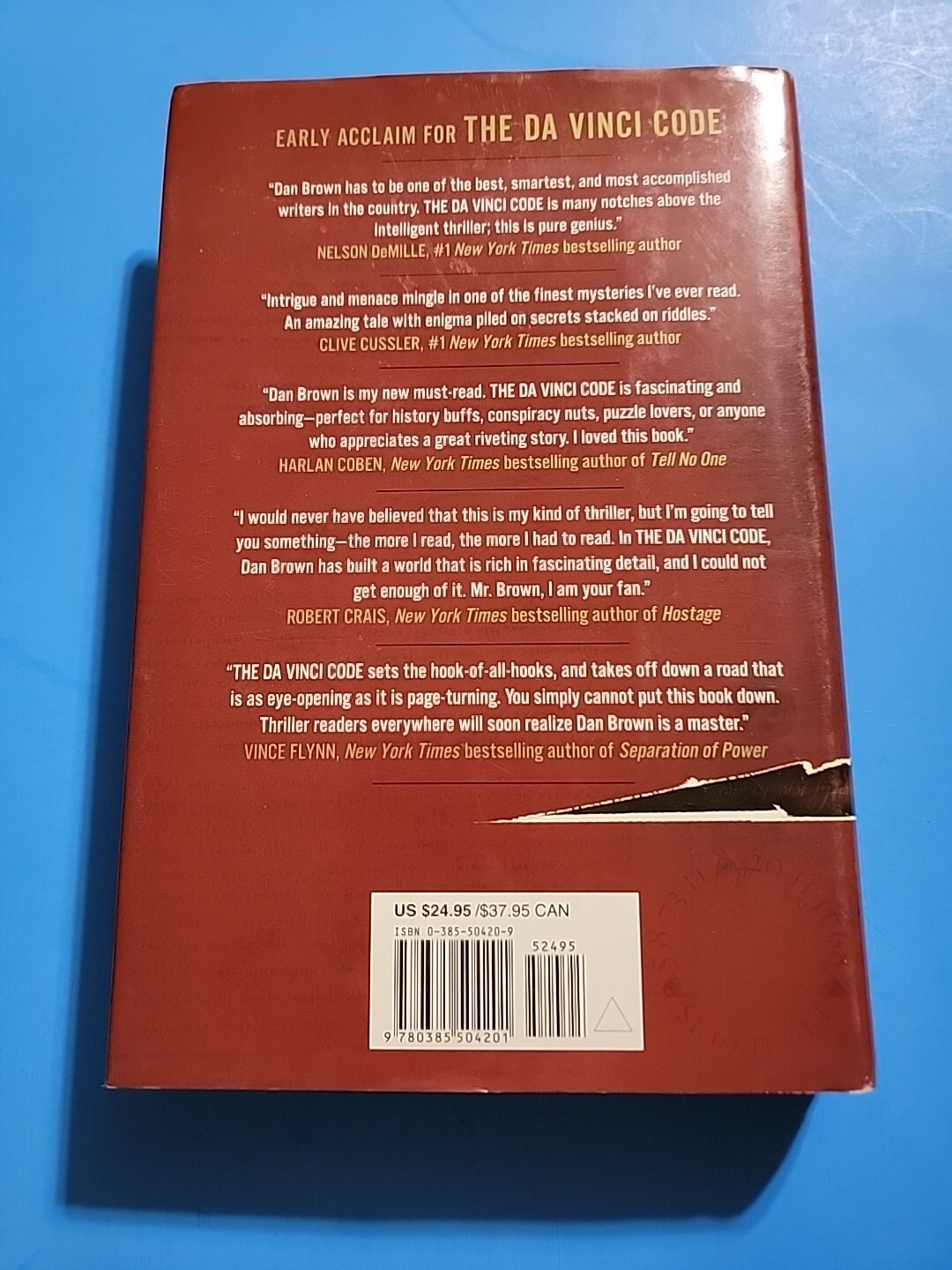 Robert Langdon Ser.: The Da Vinci Code : A Novel by Dan Brown (2003, Hardcover)