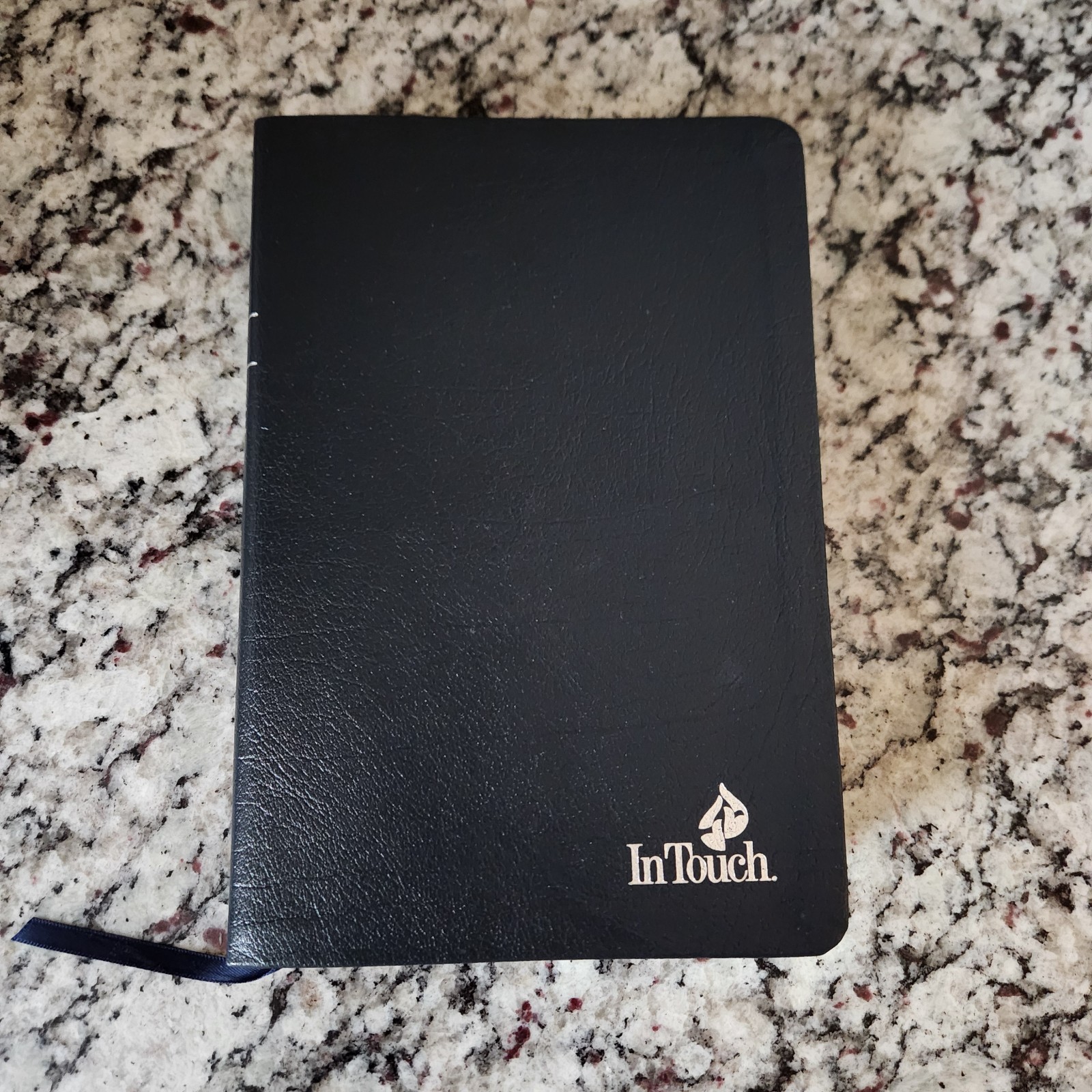 REDUCED!! Charles Stanley Life Principles Bible *GENUINE LEATHER* Silver Edges