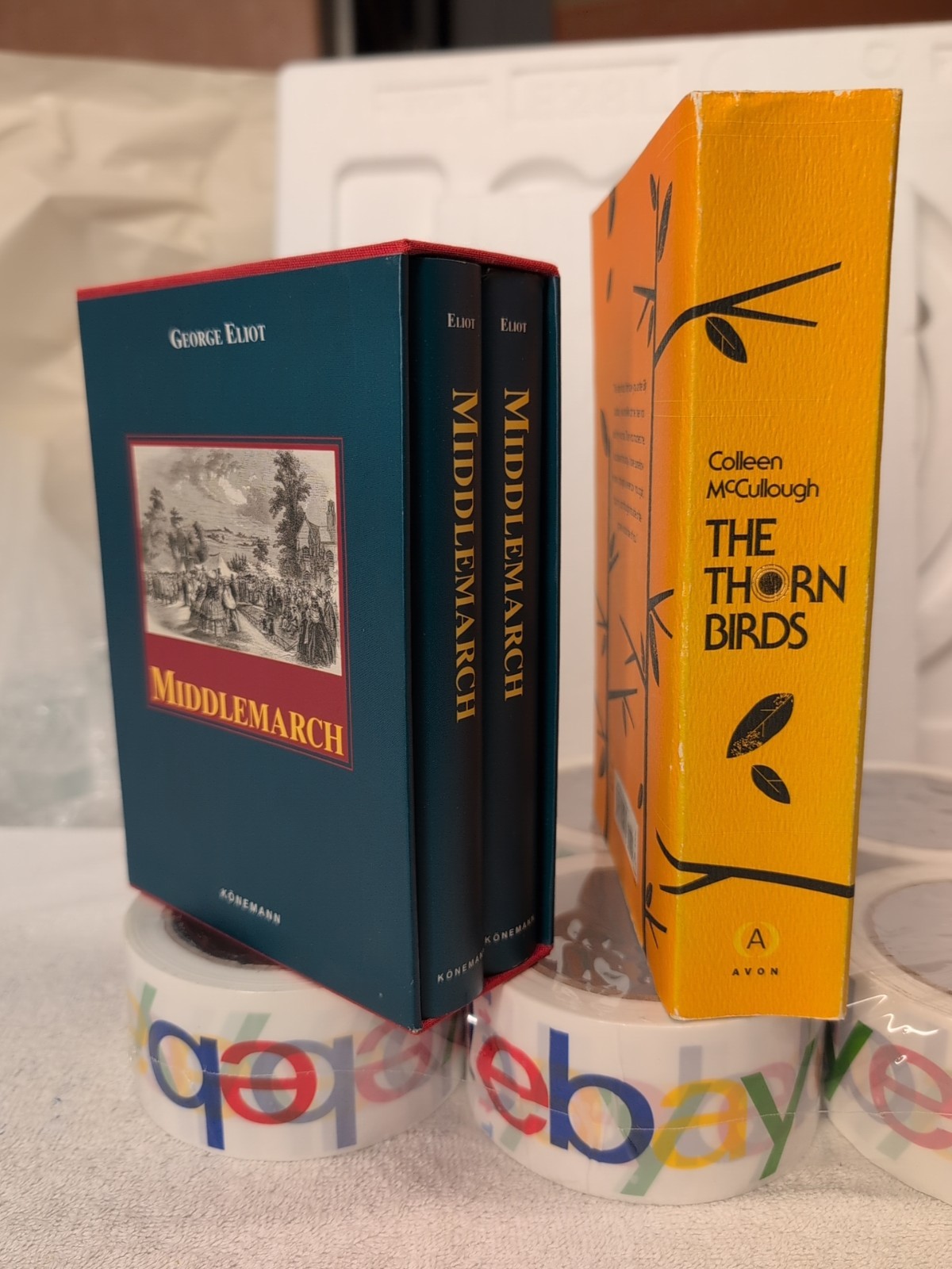 MIDDLEMARCH Collector’s Edition Slipcase + THE THORN BIRDS by Colleen McCullough