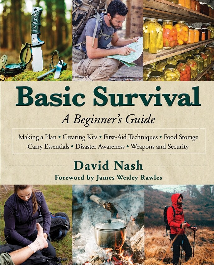 Basic Survival Beginners Guide Book Planning Kits Food Storage Disaster Weapons