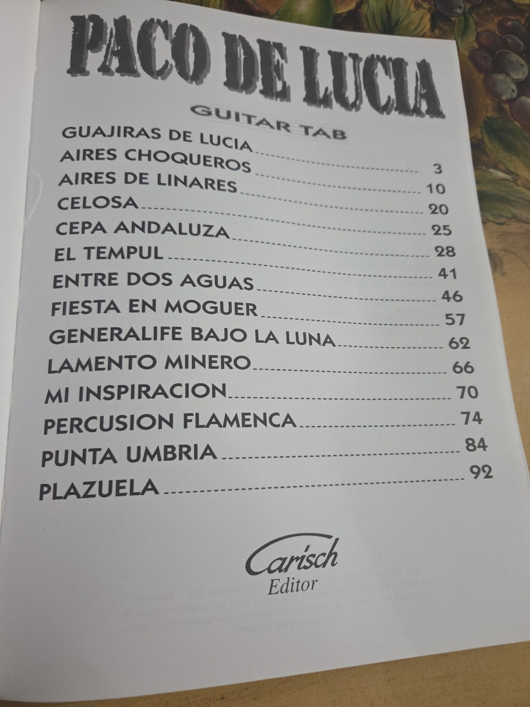 Paco De Lucia 14 Pieces For The Flamenco Guitar Book,+ Tabs 102 Pages