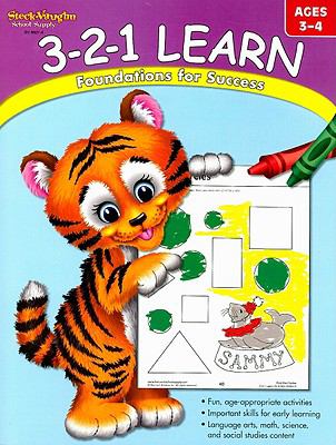 3-2-1 Learn, Ages 3-4, Paperback by Steck-Vaughn (COR), Like New Used, Free s…