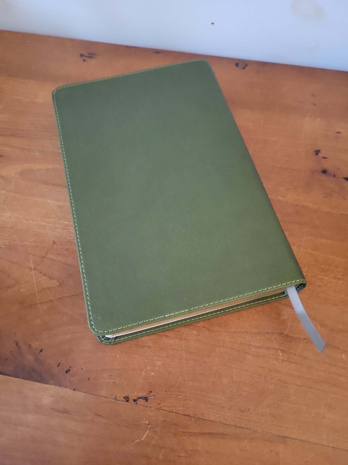 The Holy Bible New American Standard NASB Holman Olive Green Leather Touch 8.5″