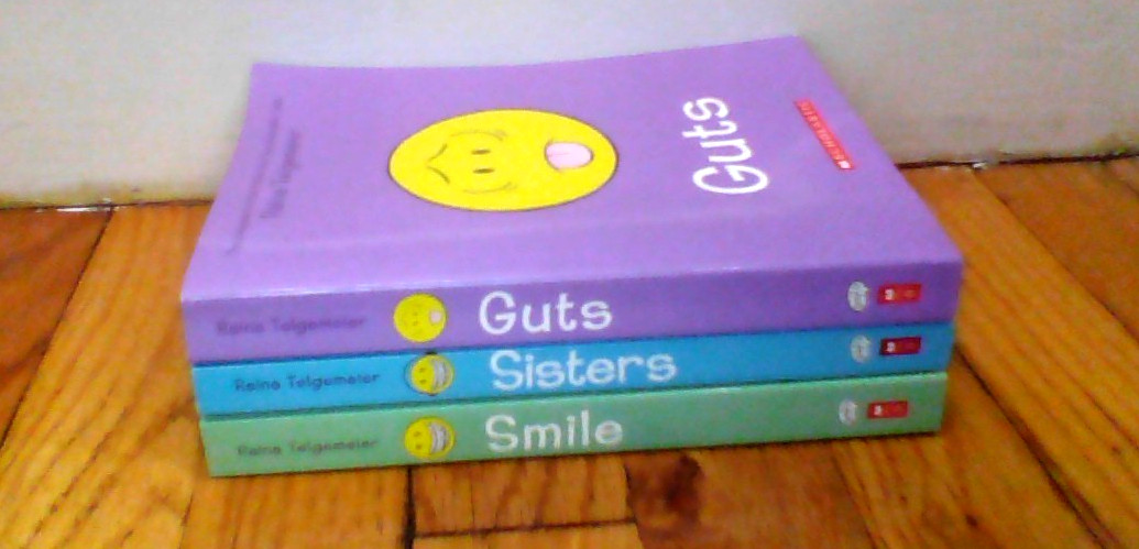Smile, Sisters, and Guts: Set by Raina Telgemeier (Paperback Good-Like New)