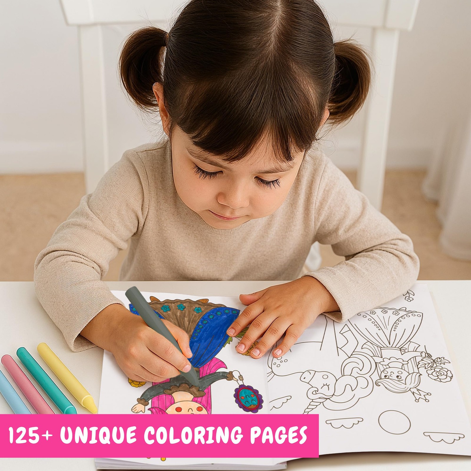 ZICOTO Fun Coloring Books for Kids Set of 3 – 7.09 x 8.46 inches, Colorful