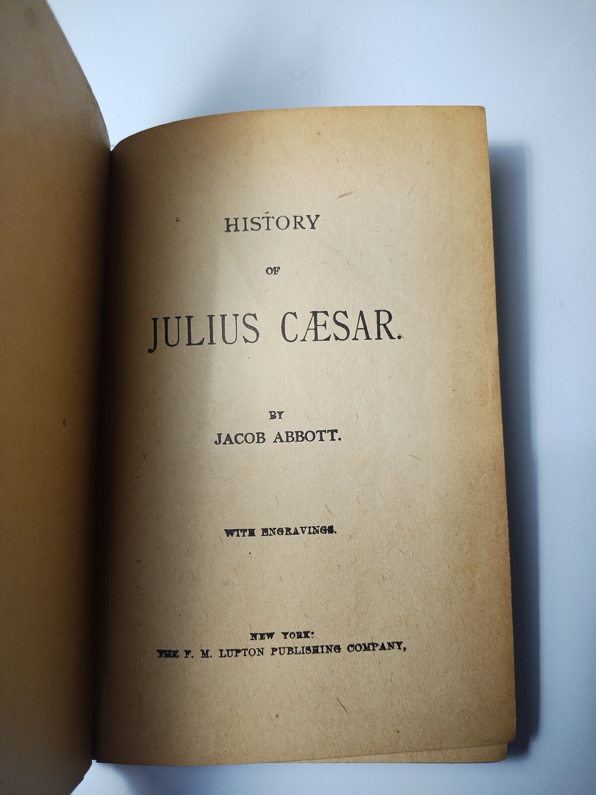 History of Julius Caesar by Jacob Abbott Hardcover Rare 1st Print Antique 1800s