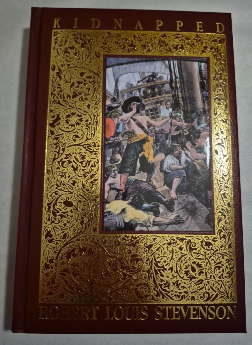Kidnapped by Robert Louis Stevenson Trident Press 2000 Reprint Deluxe H/C Gold