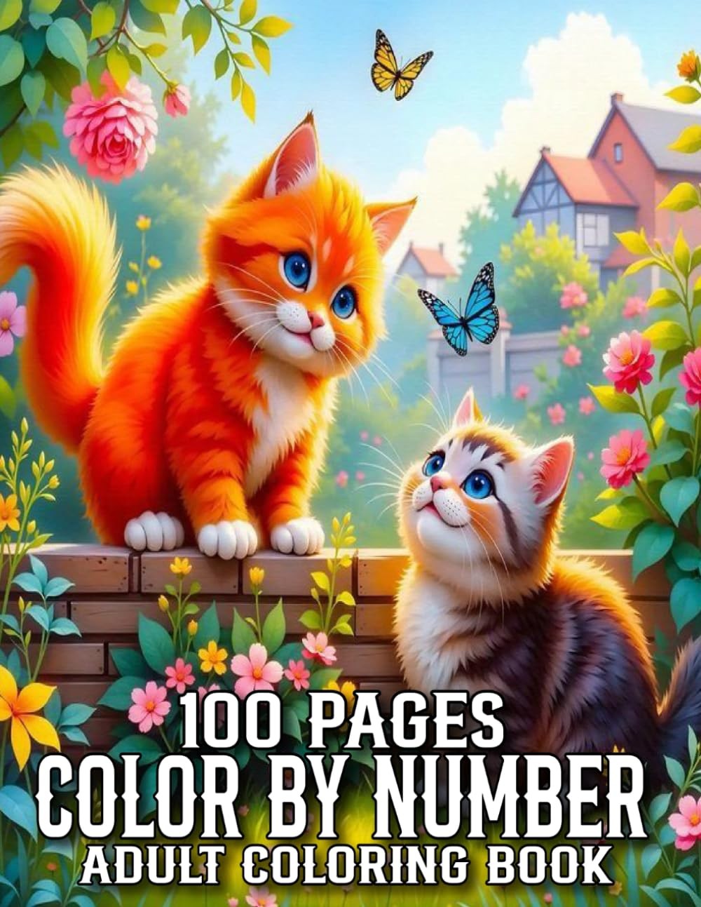 100 Pages Color By Number Coloring Book For Adults: Color By Number Coloring…