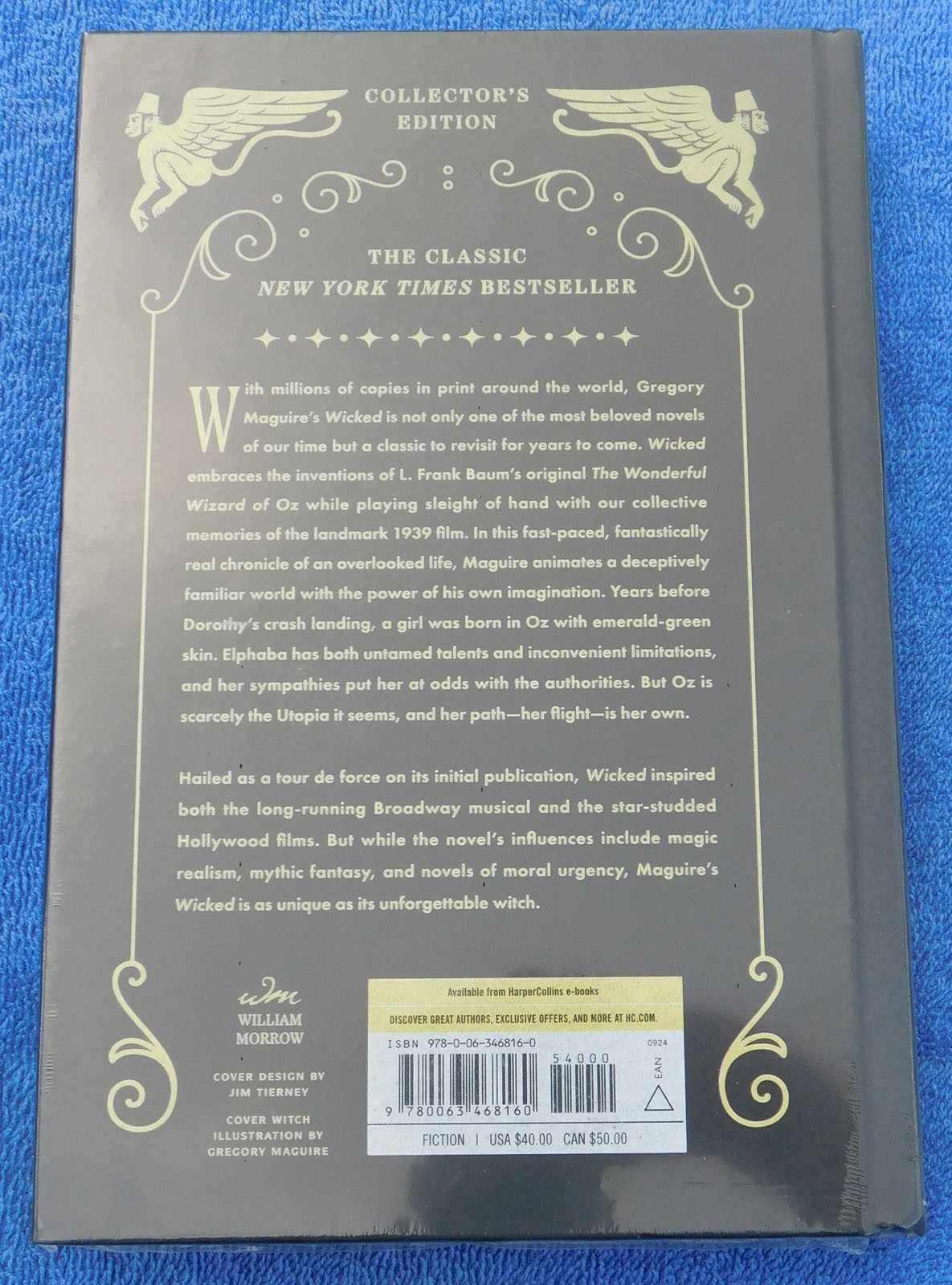 Wicked Collector’s Edition SIGNED Gregory Maguire NEW sealed w/Coa