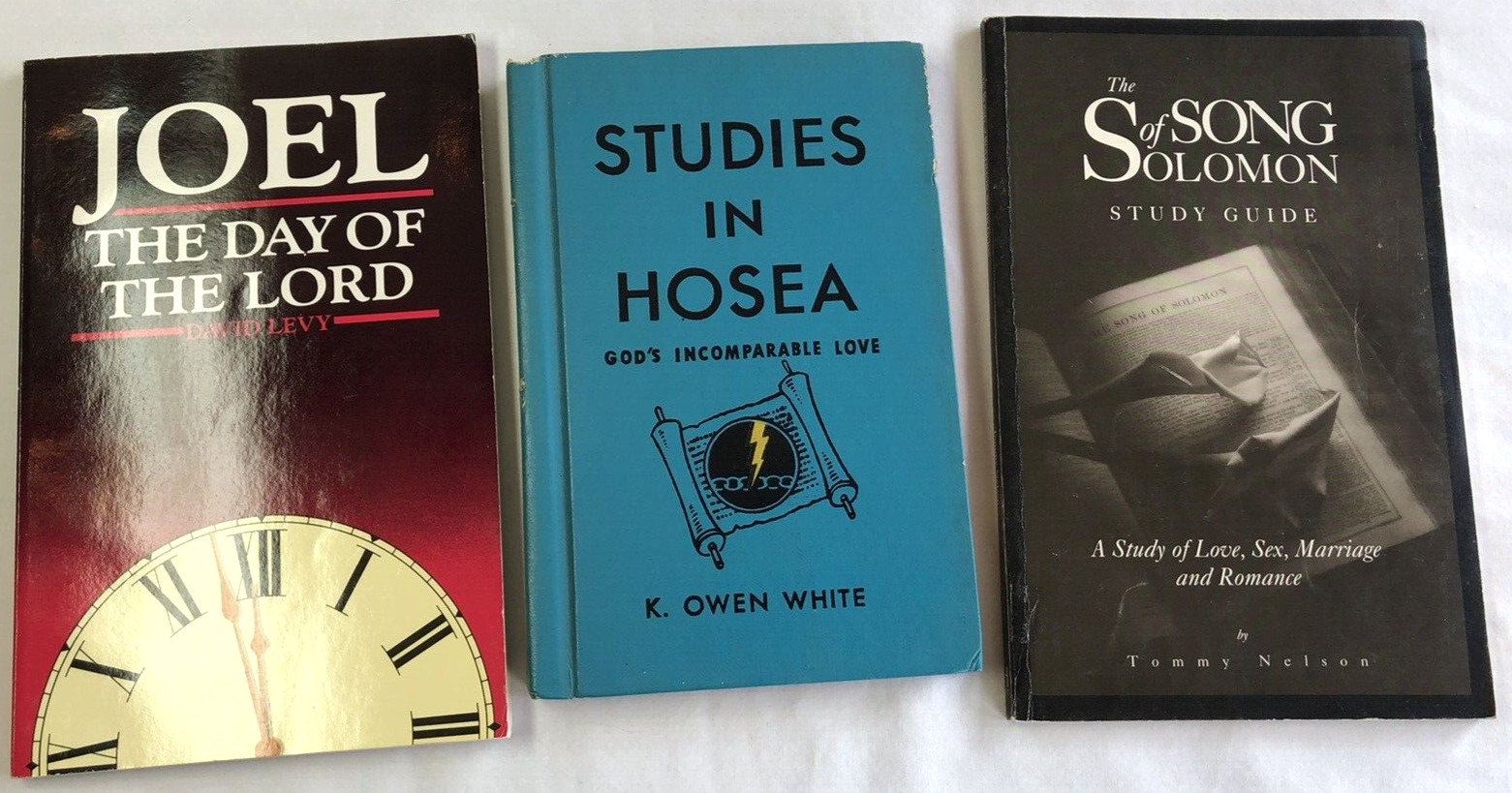 LOT 3 BIBLE COMMENTARY & STUDY BOOKS INCL BOOKS JOEL HOSEA & THE SONG OF SOLOMON