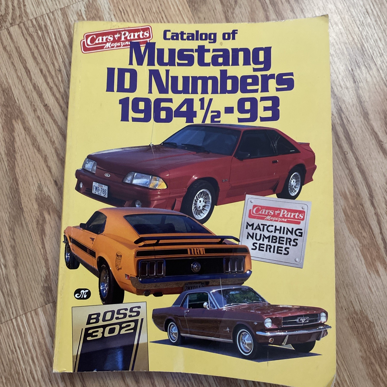 Catalog of Mustang I. D. Numbers, 1964 1/2 – 1993 by Cars & Parts Nice Condition