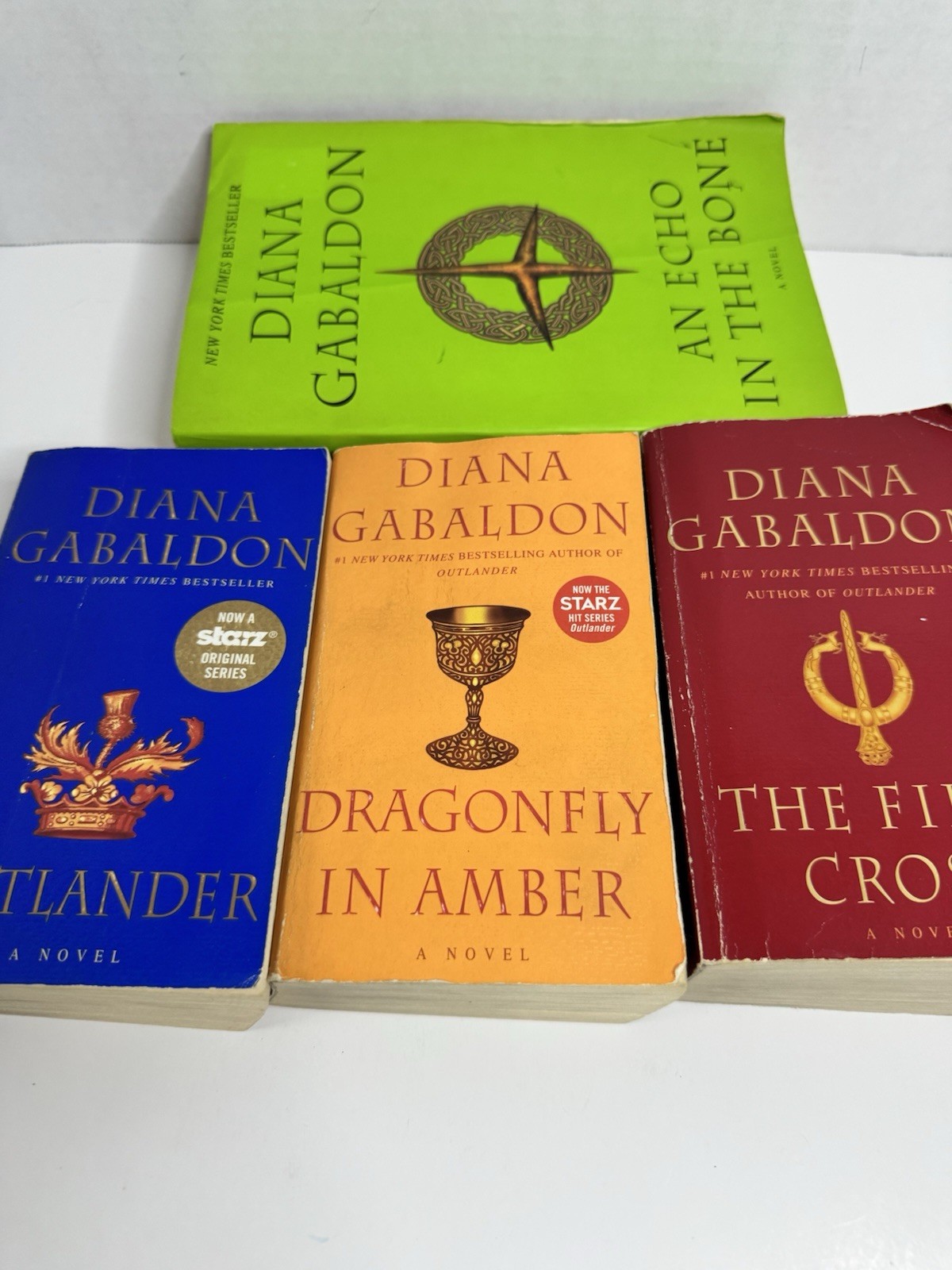 Outlander Dragonfly in Amber Fiery Cross Echo in Bone Diana Gabaldon Paperbacks