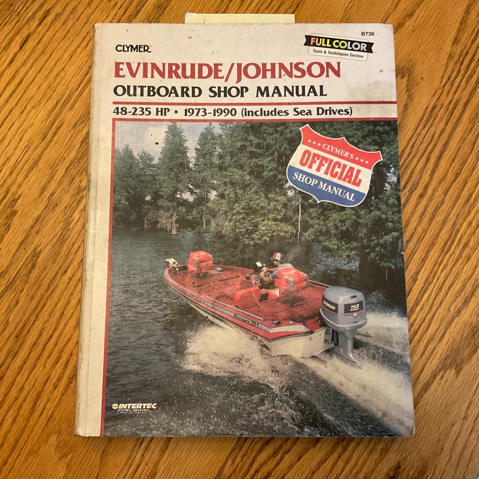 Johnson Evinrude 1973-1990, 48-235HP OUTBOARD ENGINE SERVICE SHOP REPAIR MANUAL