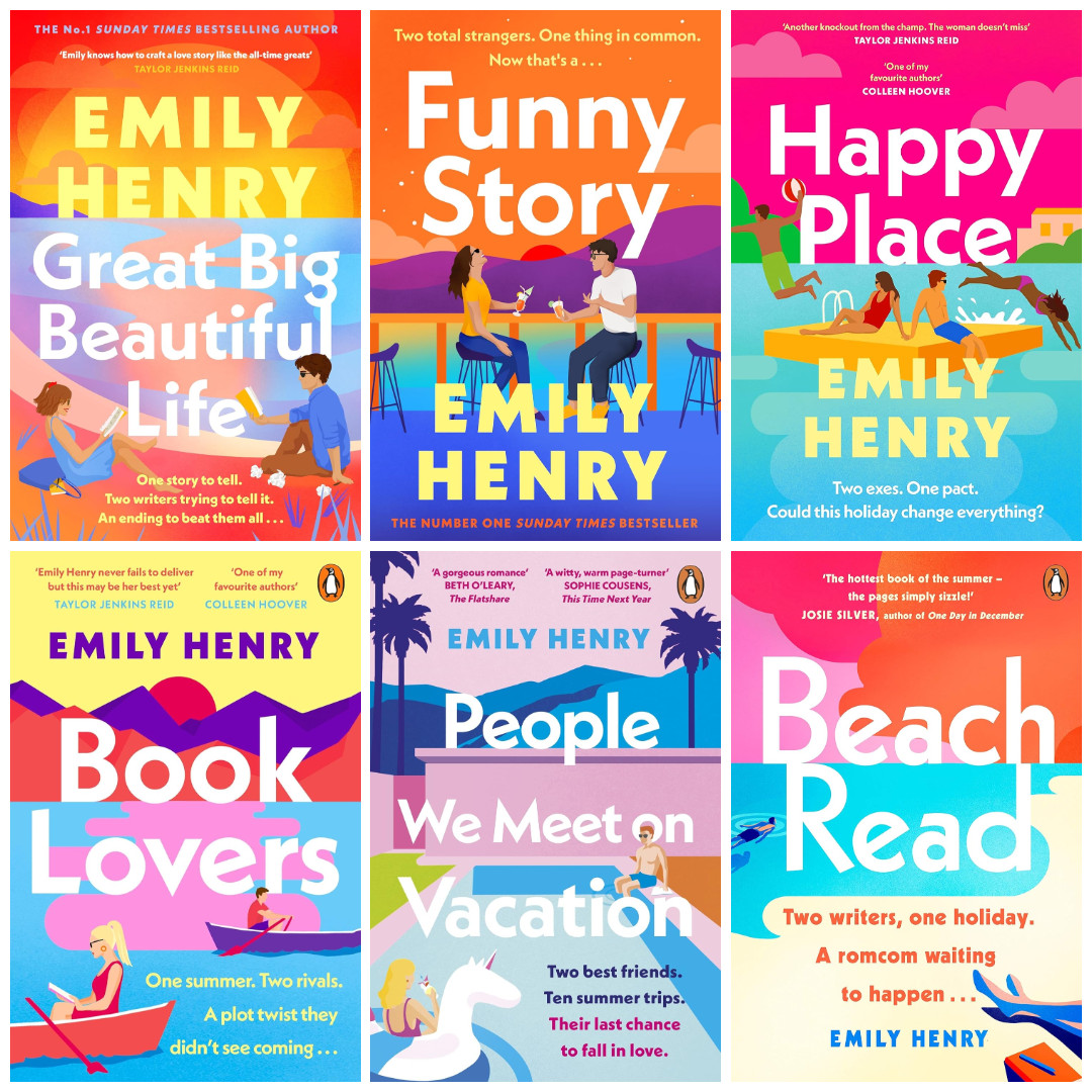 Emily Henry 6 Books Set Book Lovers Beach Read Happy Funny Story Beautiful Life