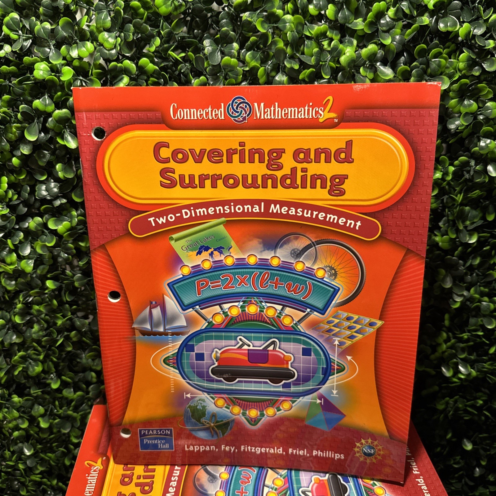 CONNECTED MATHEMATICS COVERING AND SURROUNDING STUDENT By Prentice Hall BNEW!
