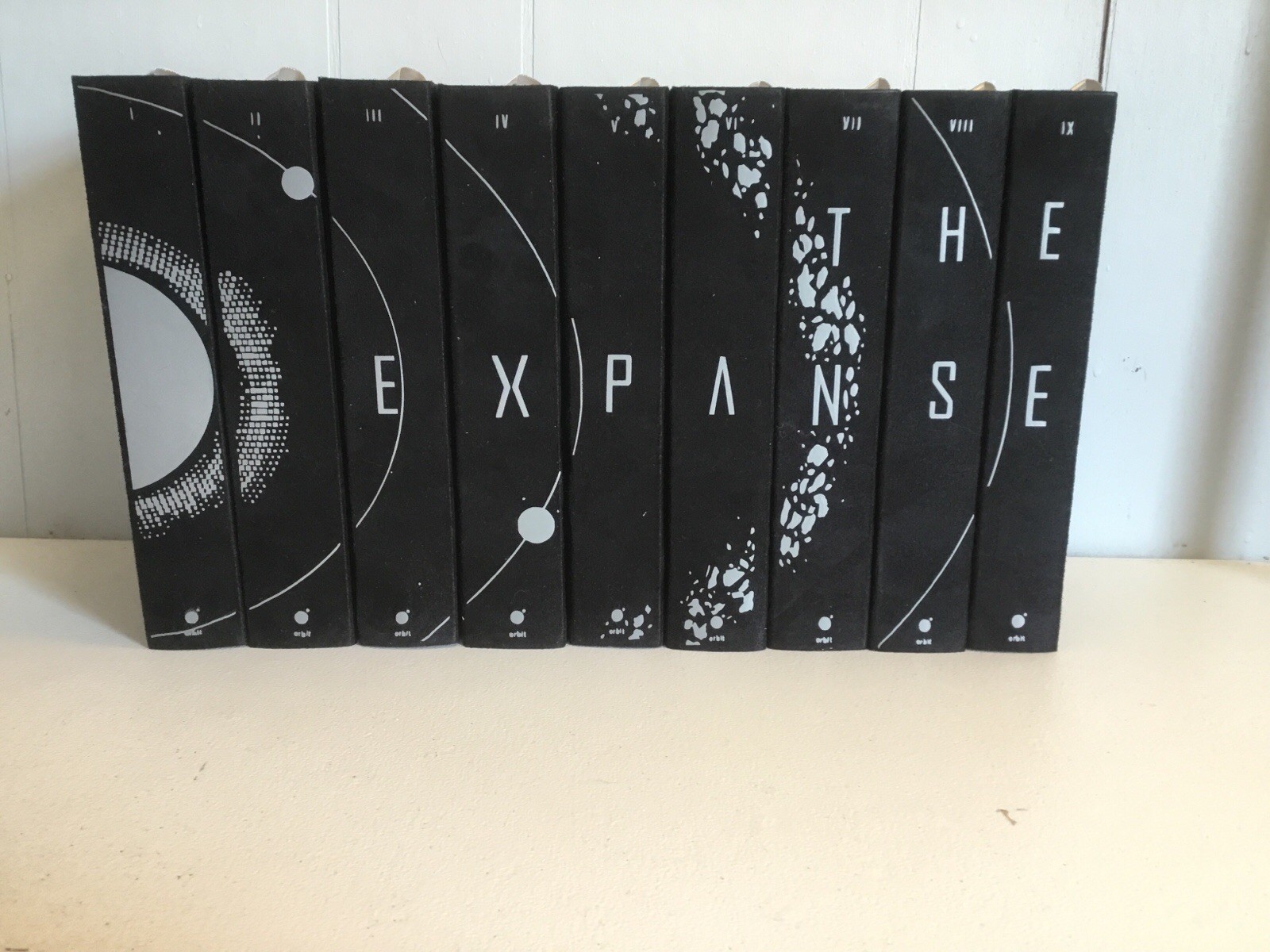 The Complete Expanse, James S. A. Corey, Special Edition, Custom Bound in Suede