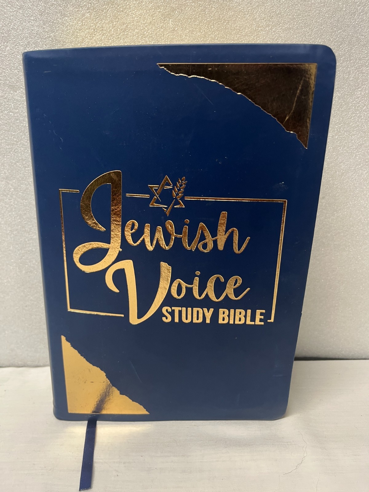Jewish Voice Study Bible; NIV; Blue Leatherette Cover w. Gold Lettering