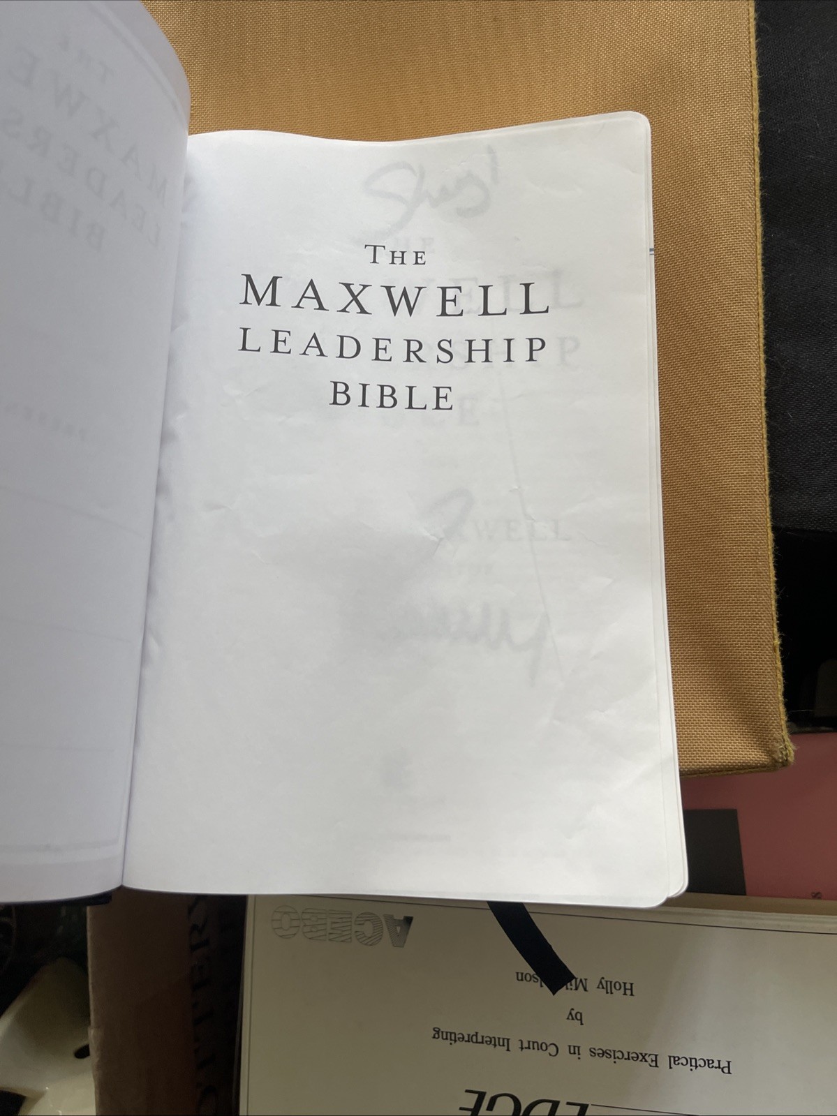 NKJV Maxwell Leadership Bible [Third Edition, Black] by John C. Maxwell SIGNED!