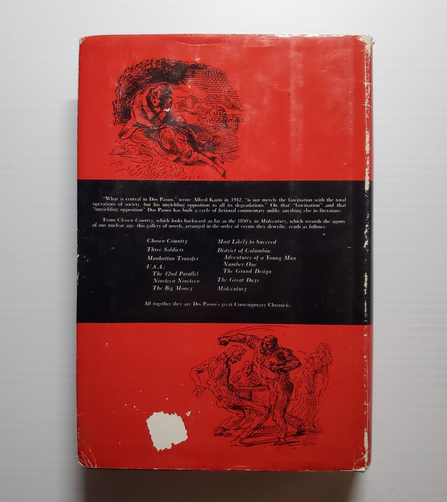 Vintage John Dos Passos U.S.A Trilogy (3 Volumes) 1960 Illustrated HC’s w/DJ BCE