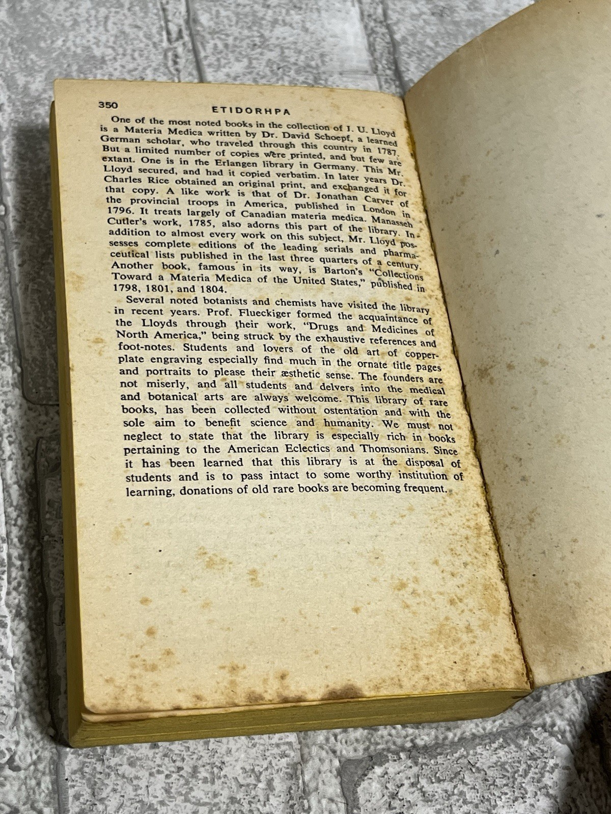 John U. Lloyd: Etidorpha, or The End of Earth Pbk 1976- RARE