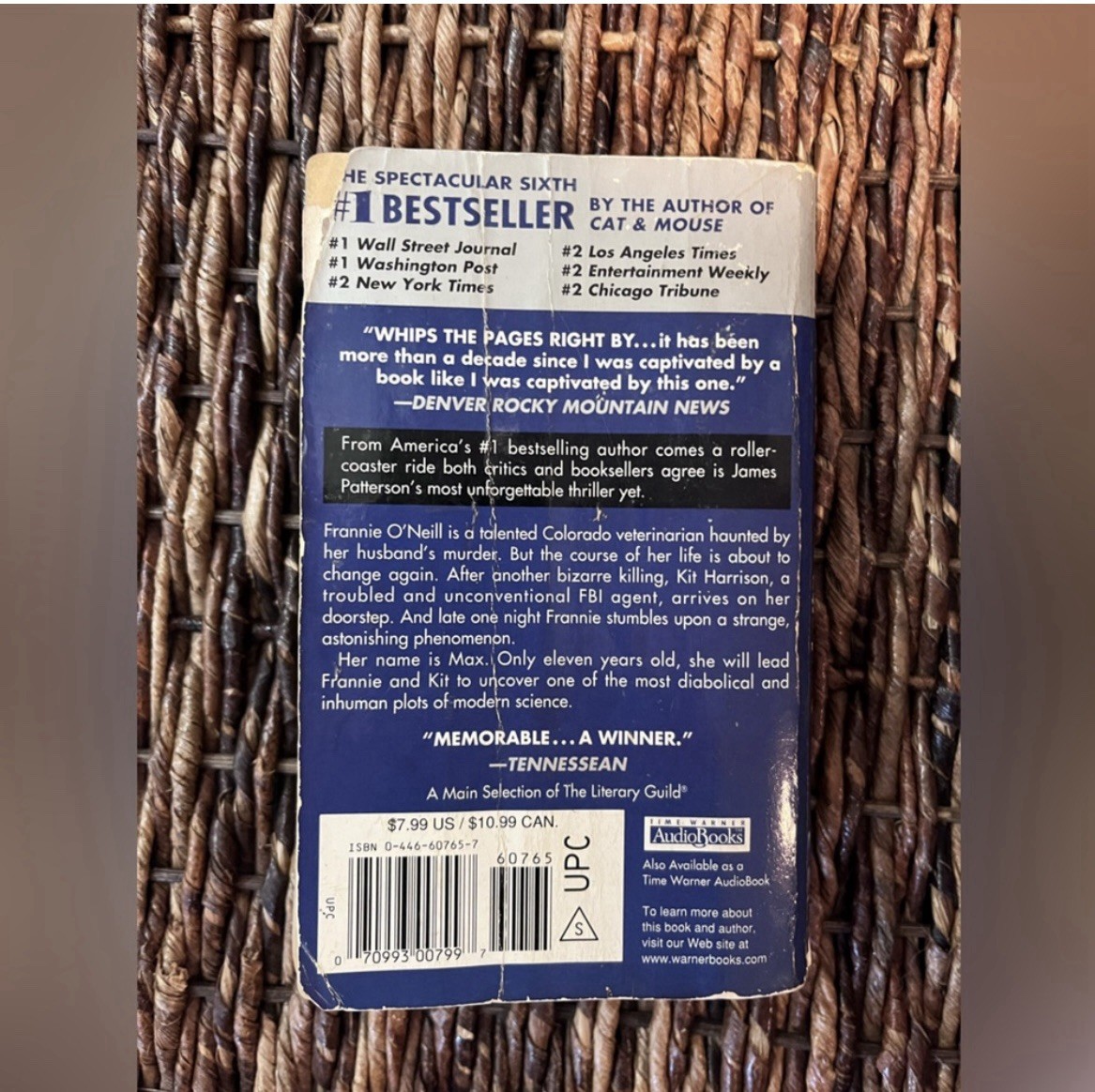 James Patterson “When The Wind Blows.” #1 Best Seller. Paperback. 416 Pages