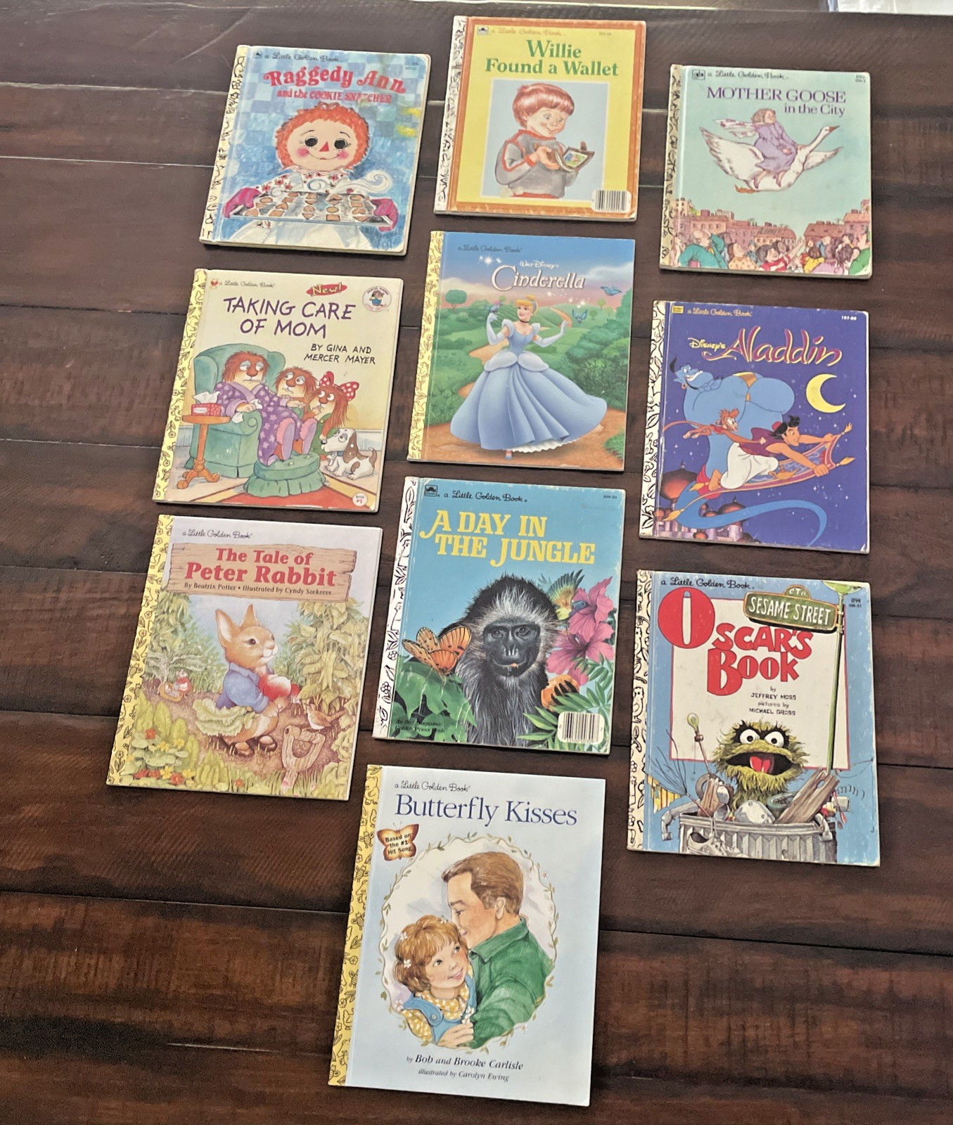 Lot of 10 Little Golden Books Children’s Stories: Mixed Vintage, Disney & Sesame