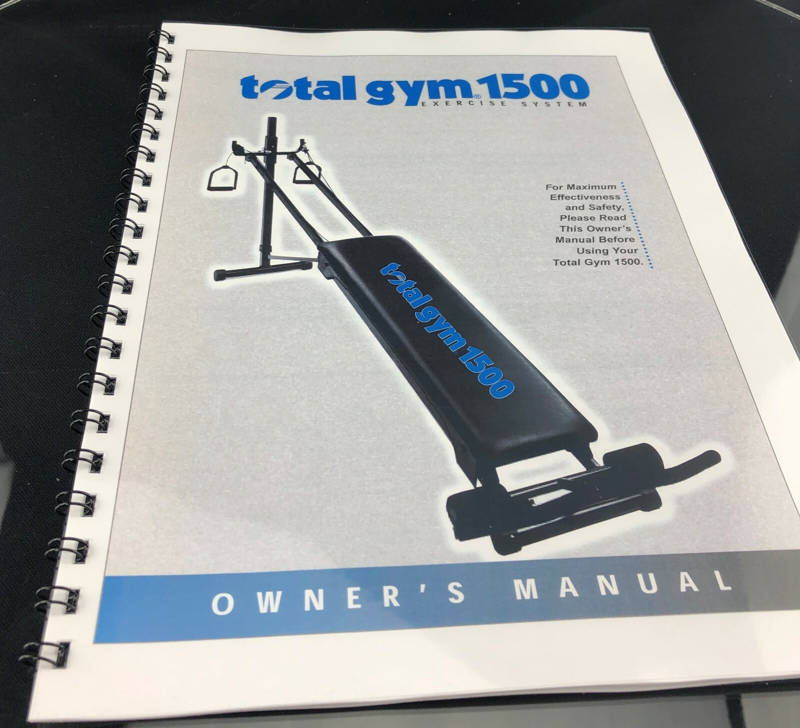 Total Gym 1500 Replacement Owners Manual User Guide Instructions