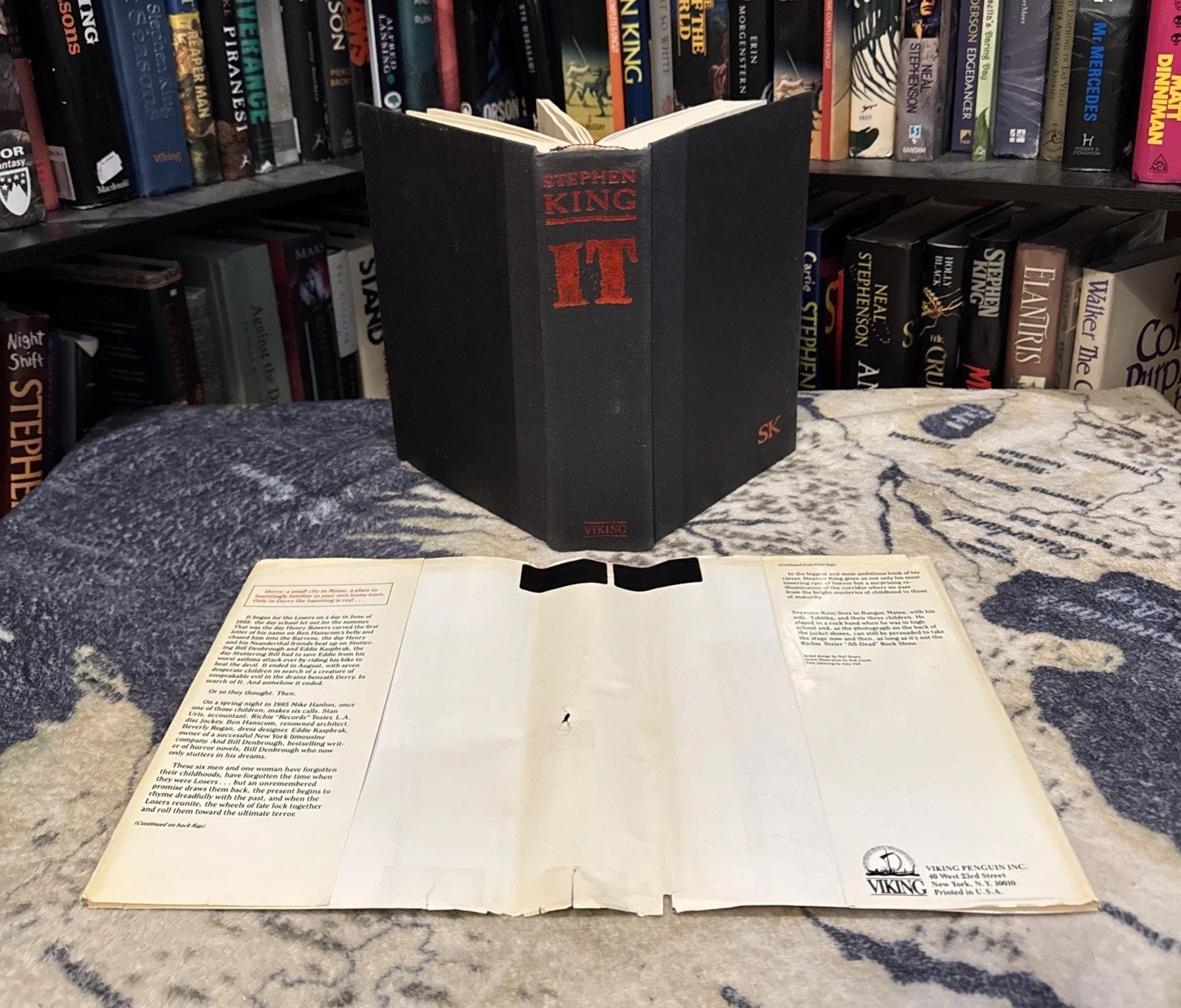 “It” by Stephen King (1986, Hardcover) First Edition/BCE Print, ROUGH Cond.