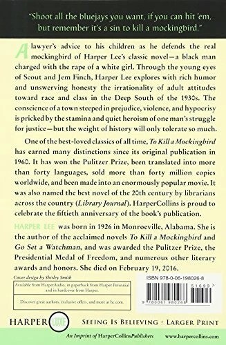 To Kill a Mockingbird, 50th Anniversary Edition Paperback – Large Print, May…