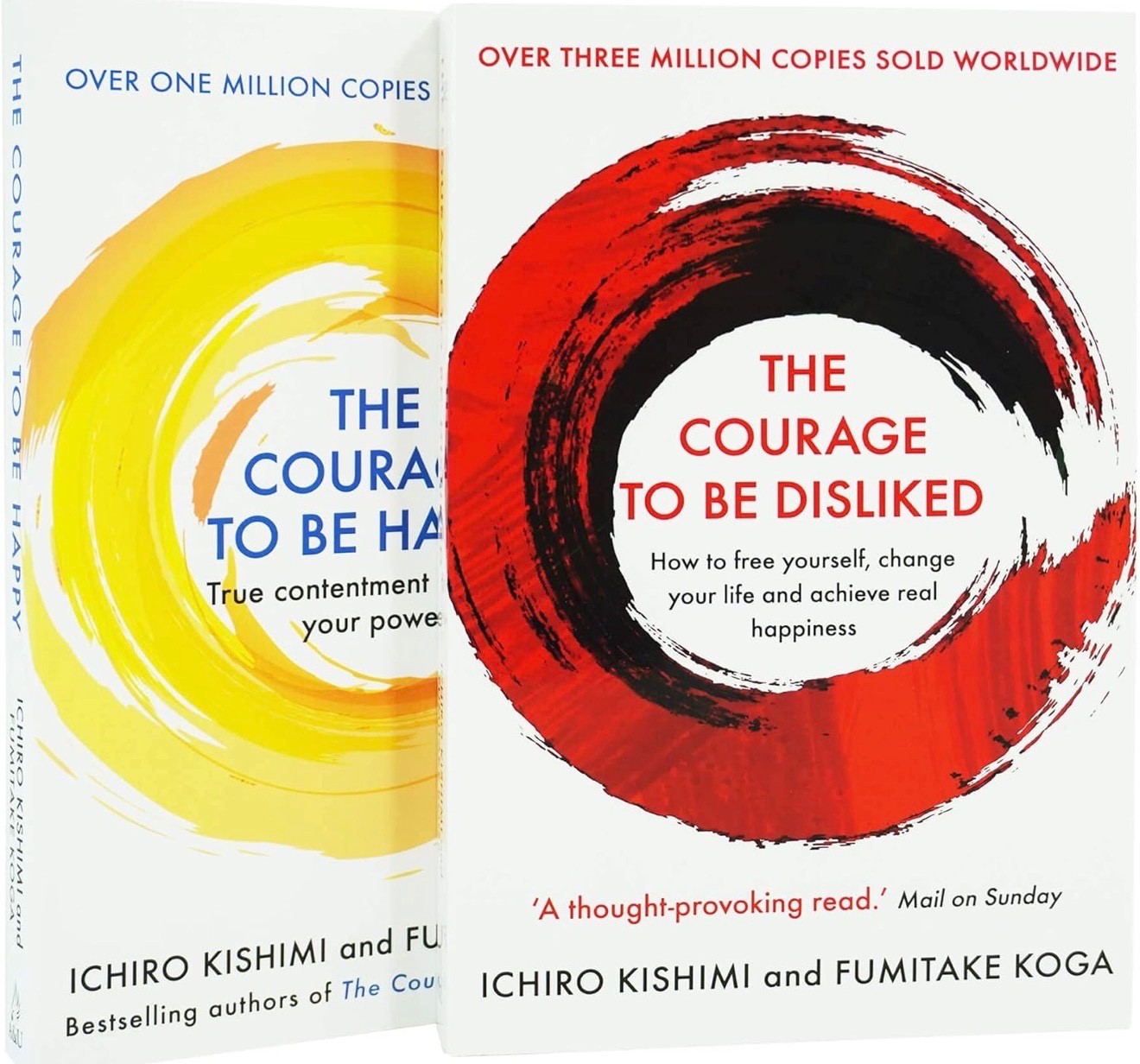 The Courage to Be Disliked & The Courage to Be Happy 2 Book Set NEW Self Help