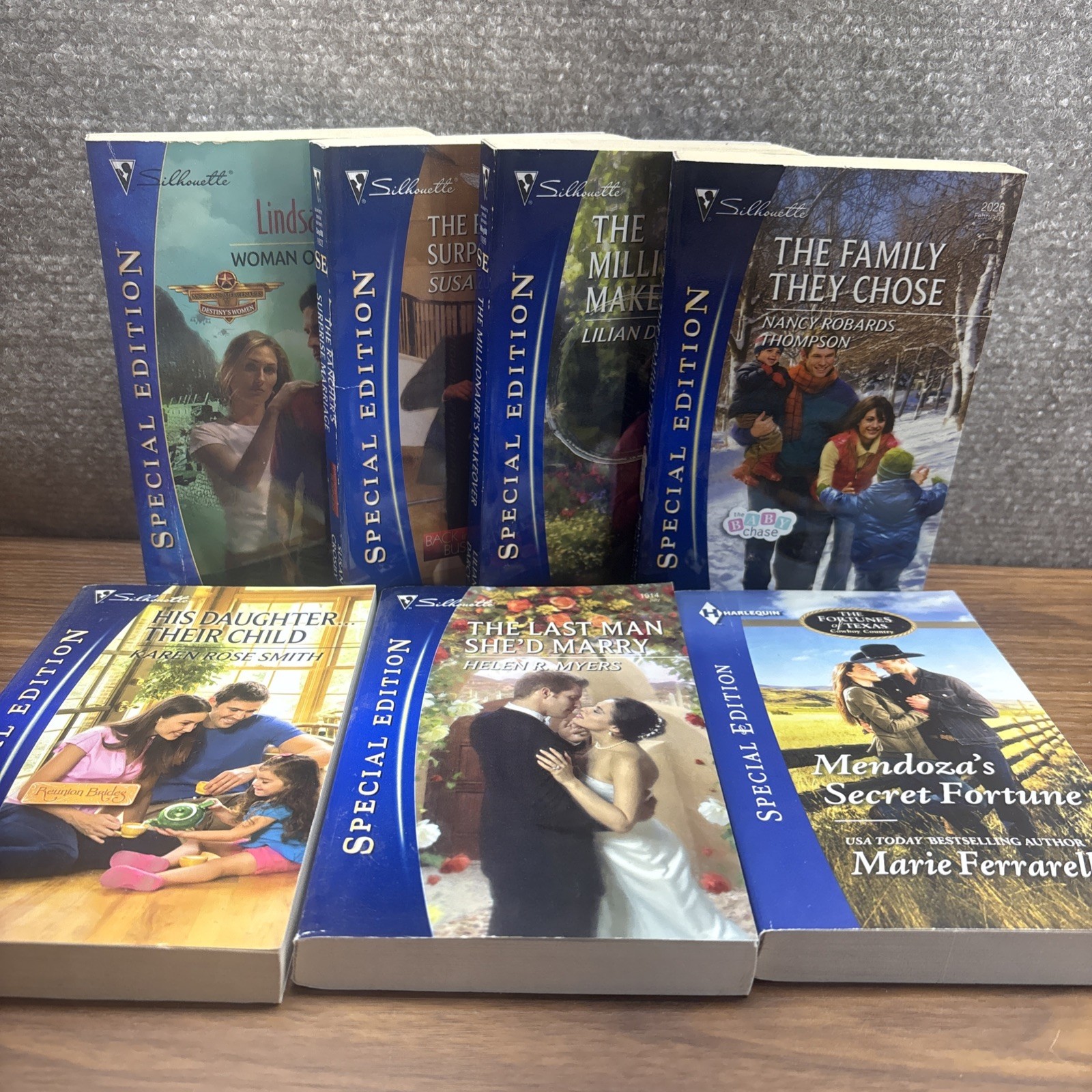 Lot of 7 Harlequin Silhouette Special Edition Romance Books Mixed Bundle Lot