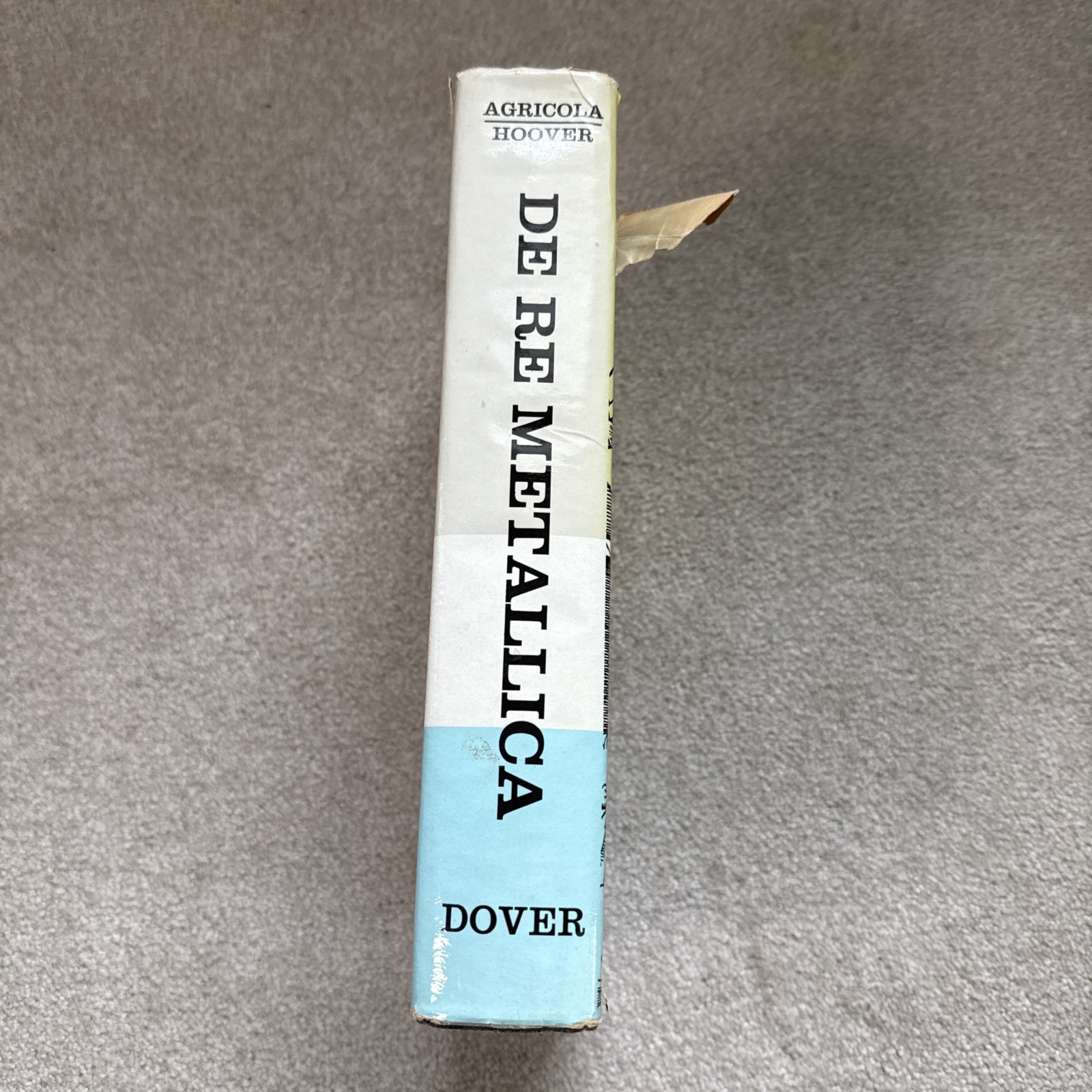De Re Metallica Georgius Agricola Dover Publications 1950 HC DJ Herbert Hoover