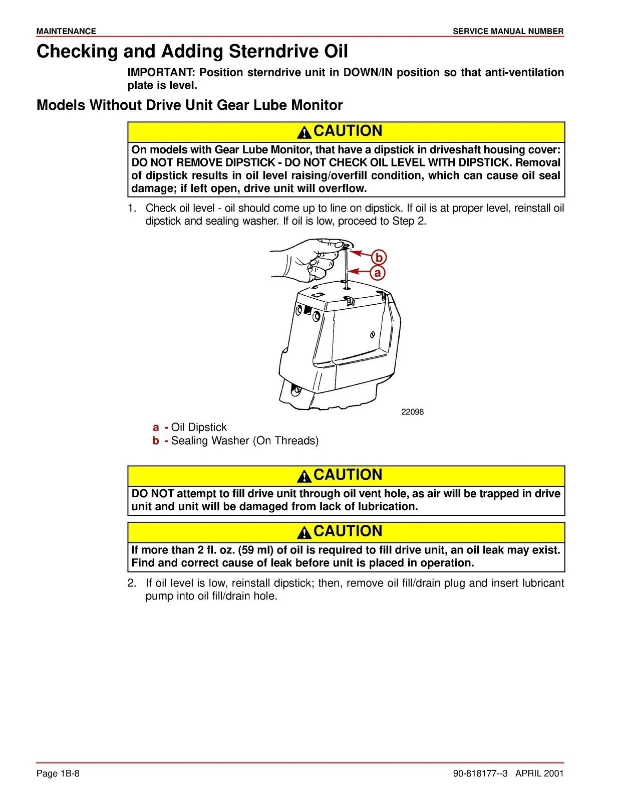 MERCURY Mercruiser #14 Sterndrive Units Alpha One Generation II SERVICE MANUAL M