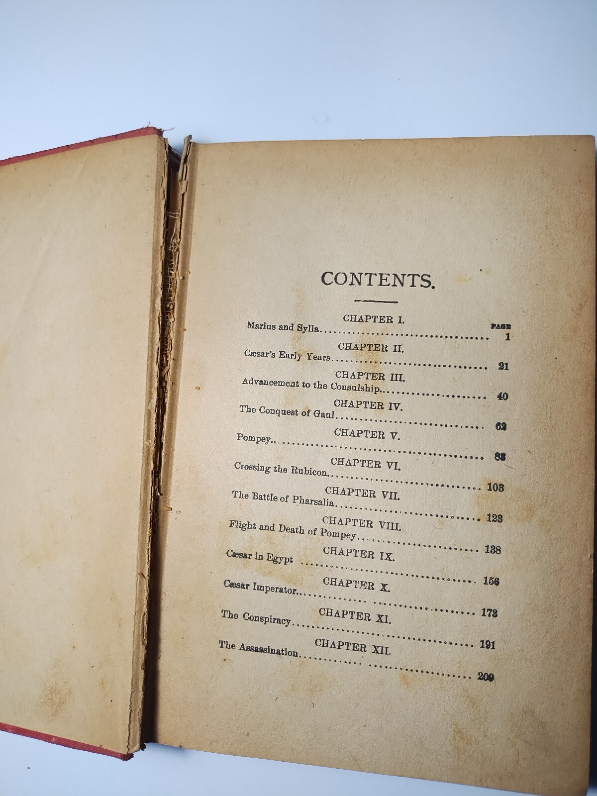 History of Julius Caesar by Jacob Abbott Hardcover Rare 1st Print Antique 1800s