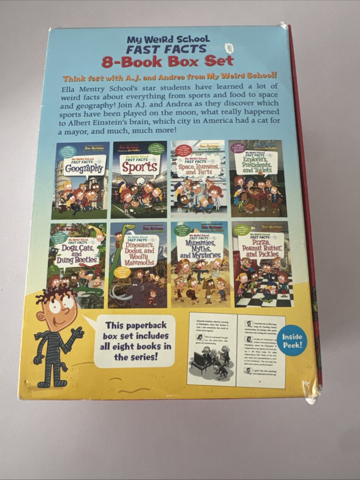 My Weird School Fast Facts By Dan Gutman: 8 Books Box Set – Ages 6-10 – PB