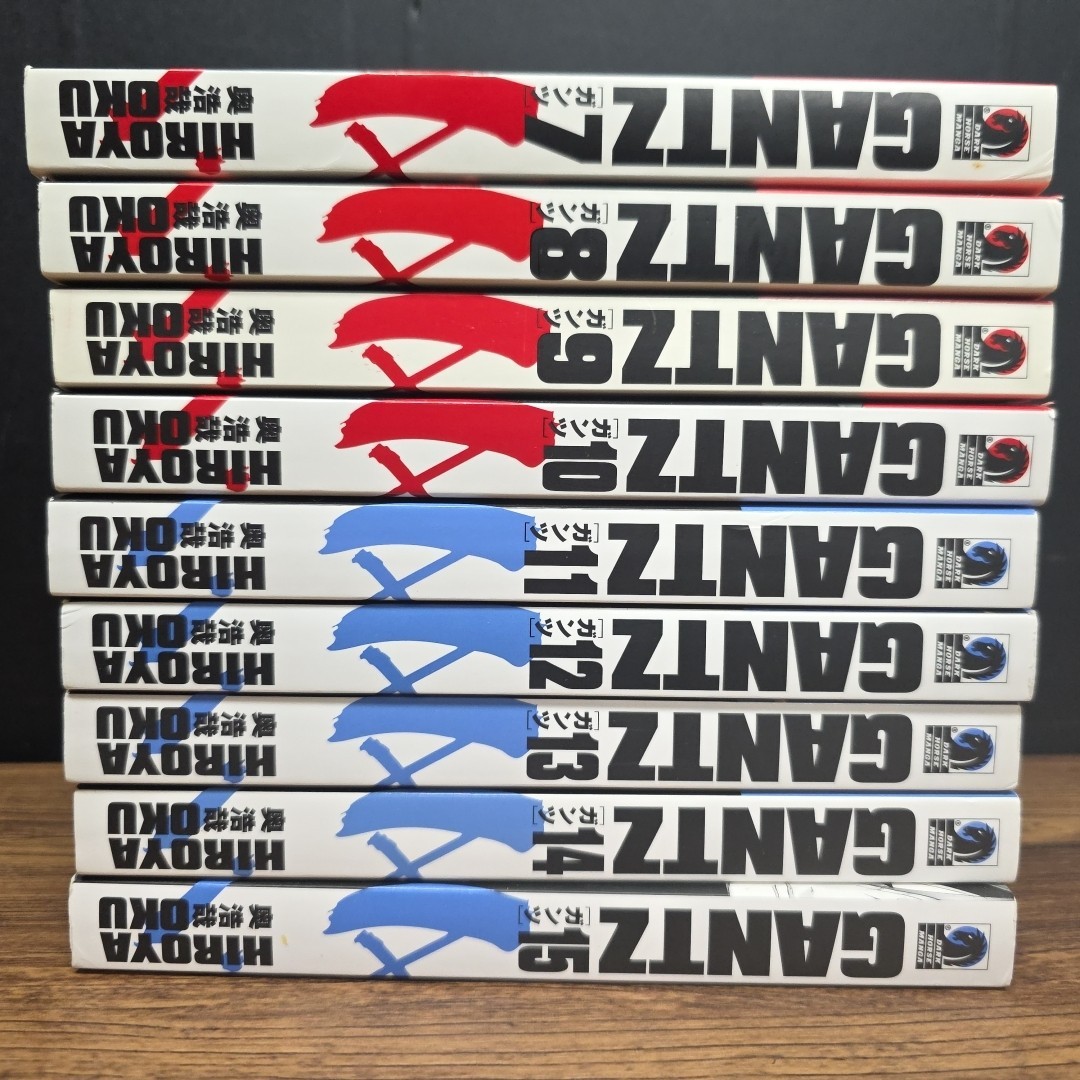 9x LOT ~ Gantz Volumes 7 8 9 10 11 12 13 14 15 Hiroya Oku ~ Manga, English