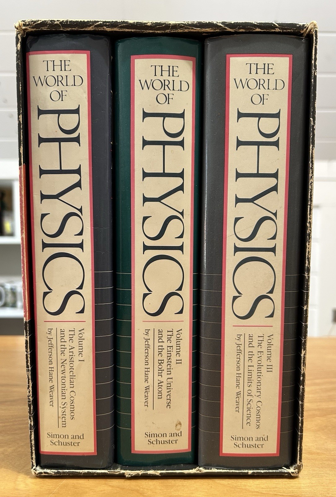 The World of Physics 3 Volume Set , Boxed – Jefferson Hane Weaver Hardcover 1987