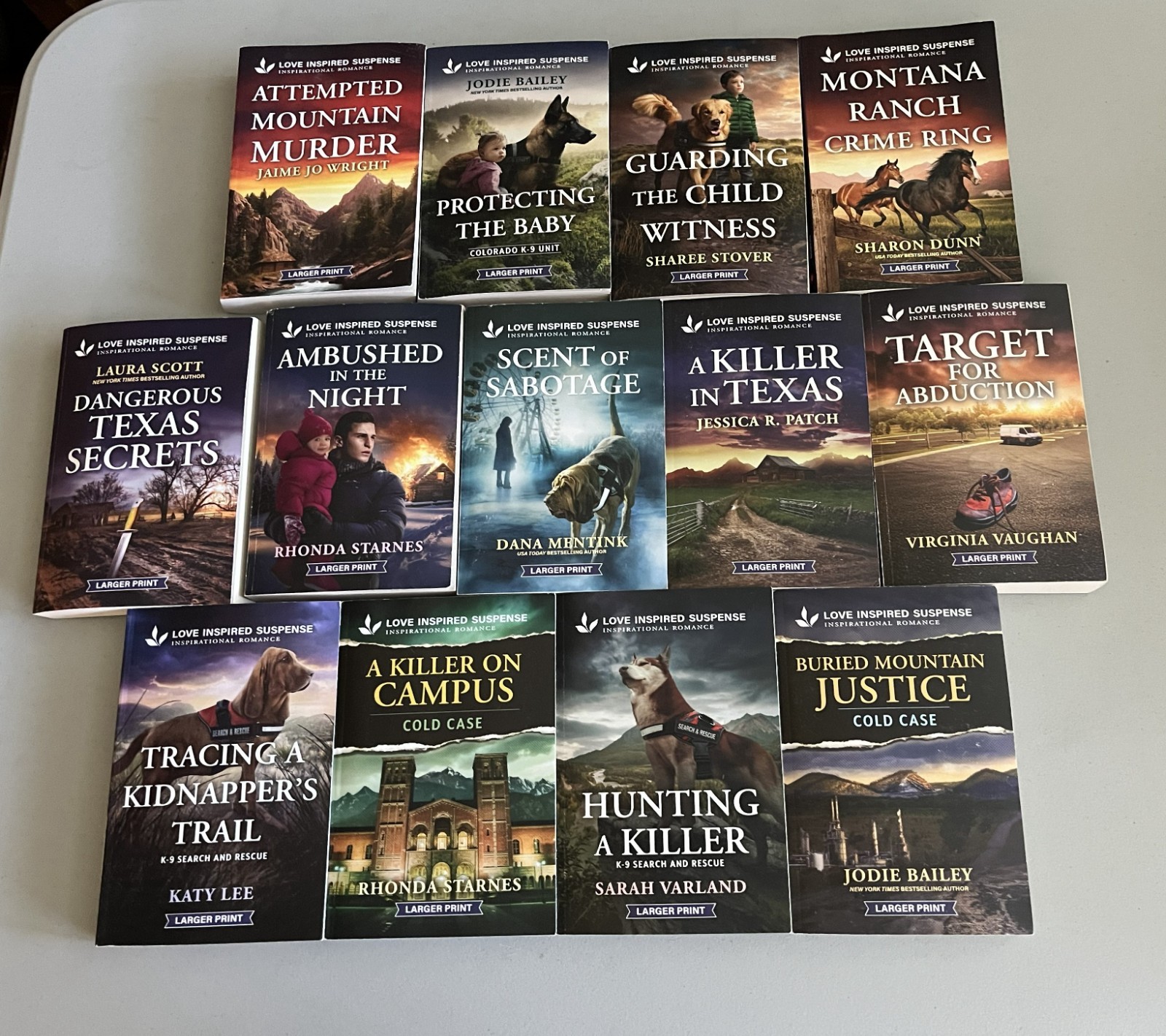 Lot 13 HARLEQUIN Love Inspired Suspense – Larger Print – Jan Feb Mar July 2026
