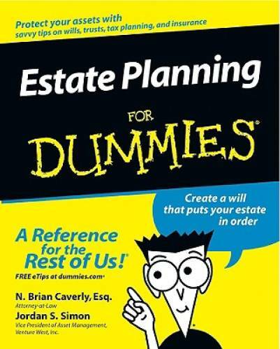 Estate Planning For Dummies – Paperback By Caverly, N. Brian – GOOD
