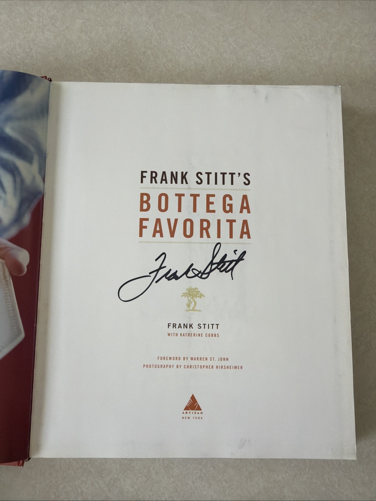 SIGNED Frank Stitt’s Bottega Favorita Southern Chef’s Love Affair w Italian Food
