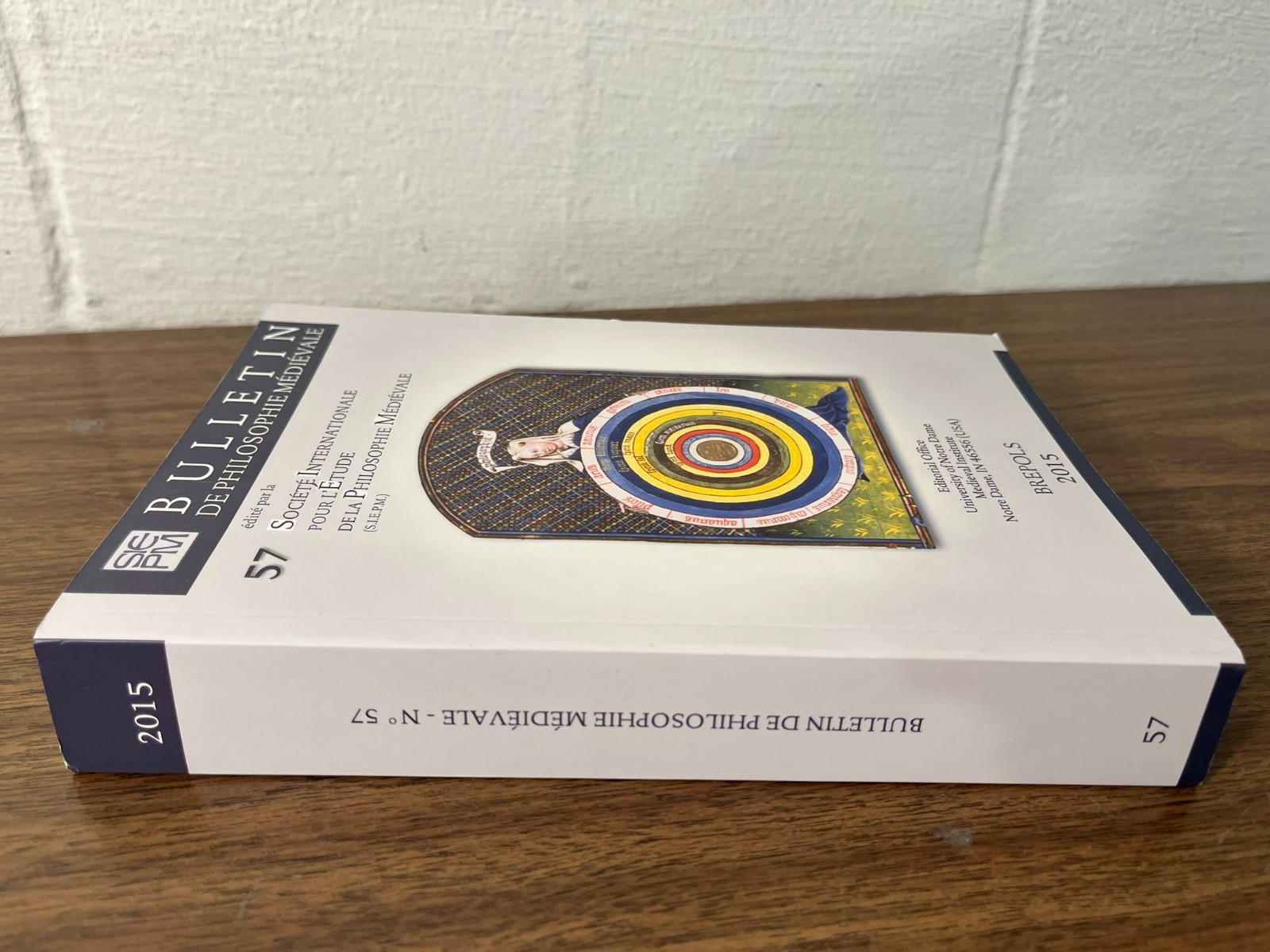 Bulletin of Medieval Philosophy 57 (2015) Brepols (large vol. of 605 pages)