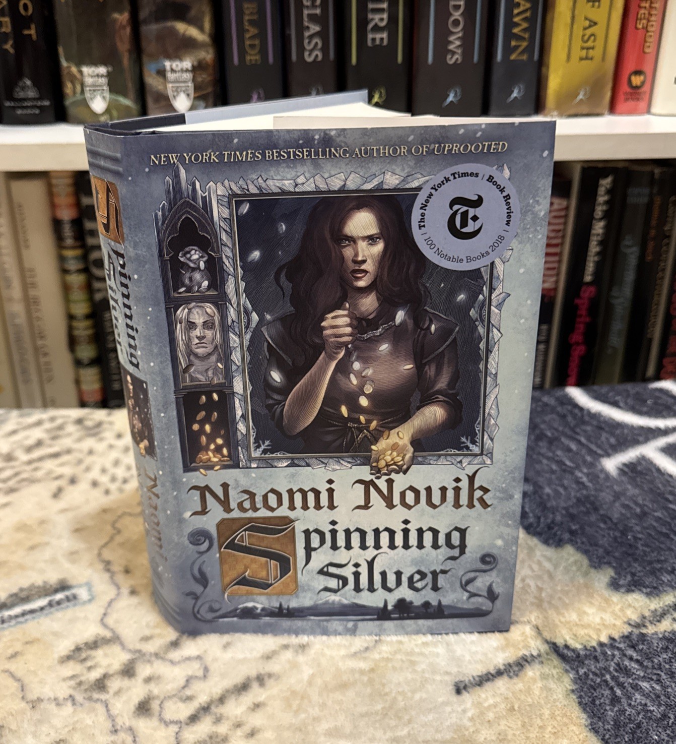 Spinning Silver by Naomi Novik (2018, Hardcover) First Edition/Late Print, VG+