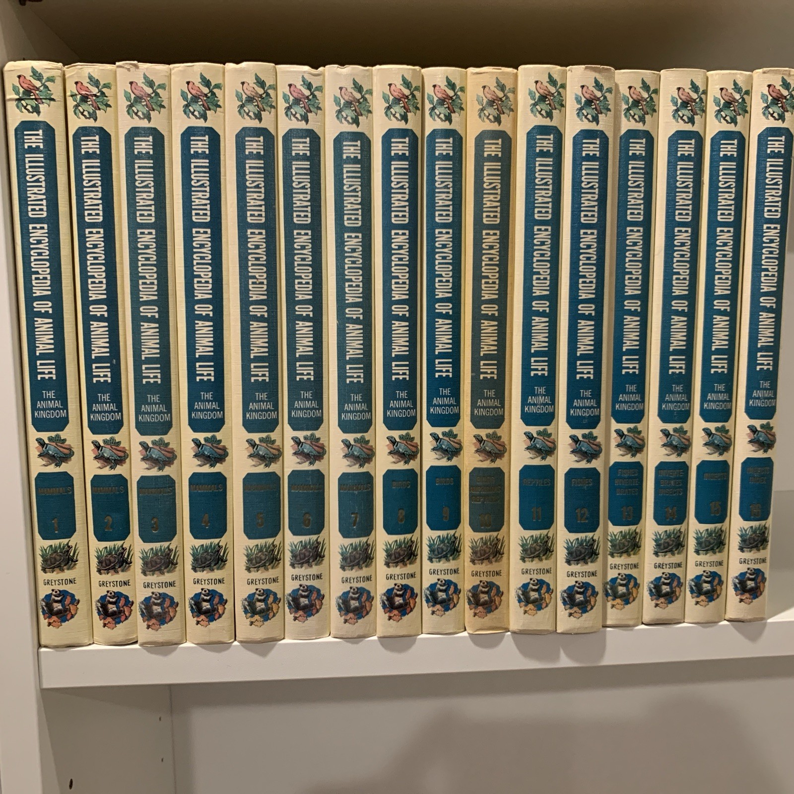 Illustrated Encyclopedia of Animal Life 16 Volume Set 1961 Greystone Press HC