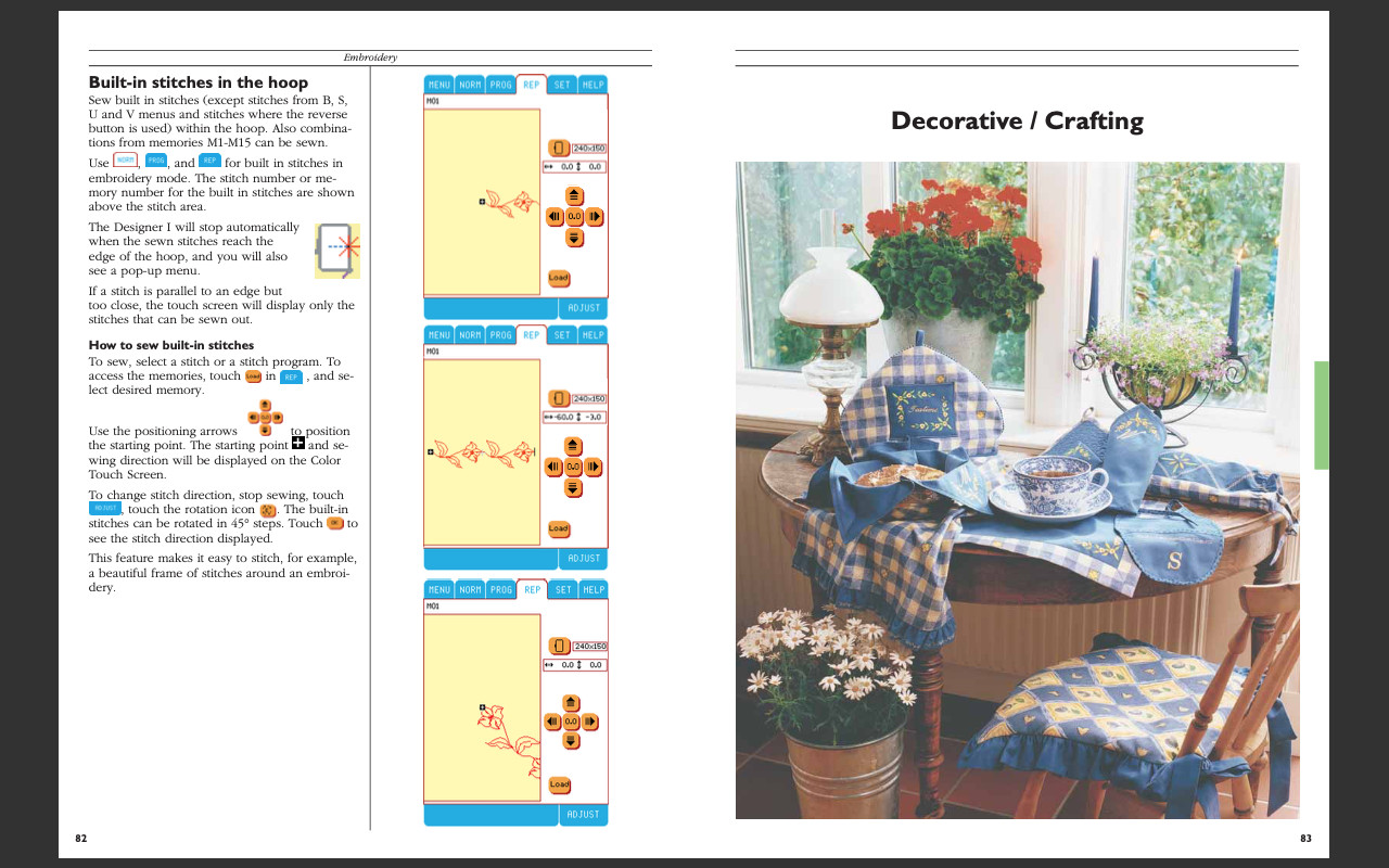 Husqvarna Viking Designer 1 Sewing Embroidery Machine User Guide Manual-on CD