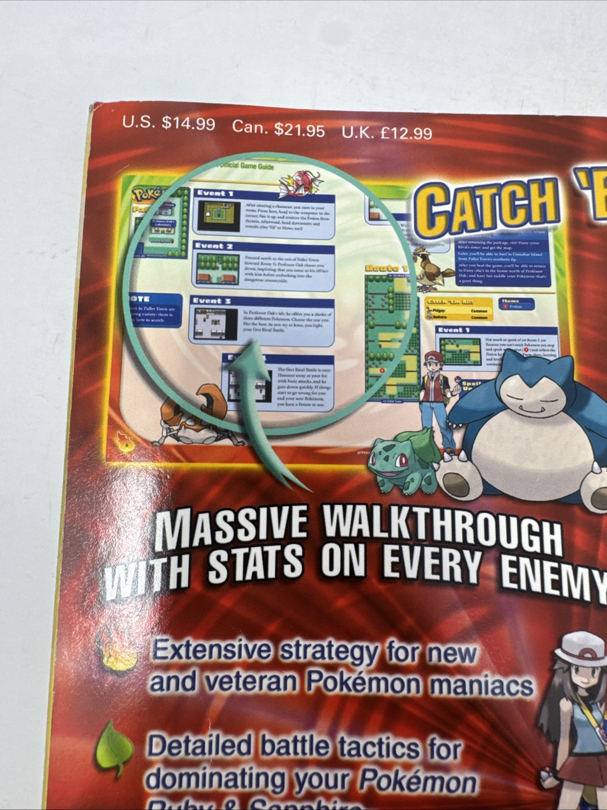 POKEMON LEAF GREEN AND FIRE RED PRIMA STRATEGY GUIDE BOOK *USED* RARE