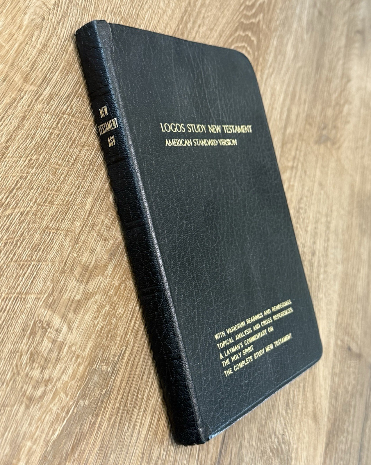Logos Study New Testament Bible American Standard ASV Bonded Leather 1987