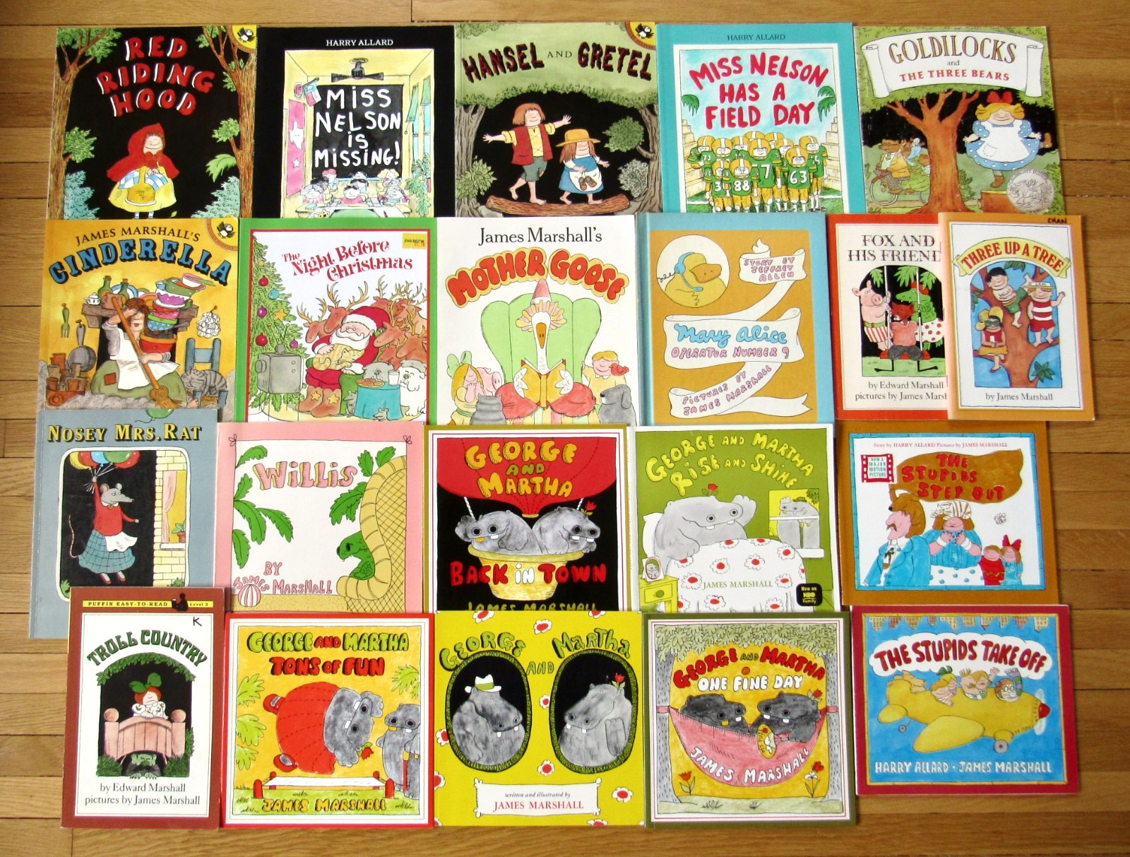 Lot 21 JAMES MARSHALL Picture Books George & Martha Fairy Tales PB/HB L1