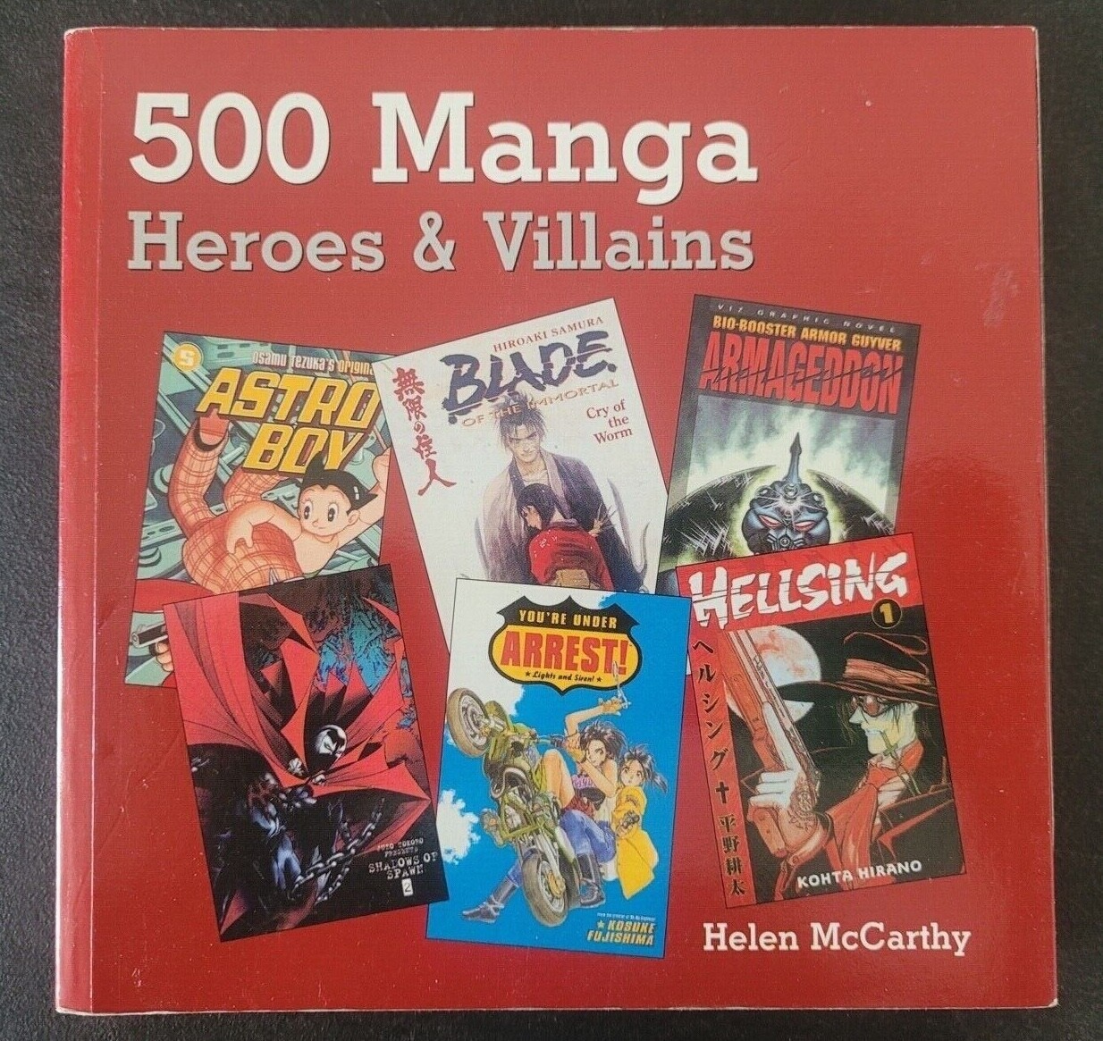 500 MANGA HEROES & VILLAINS PAPERBACK BOOK by HELEN McCARTHY 2006 352 PAGES!