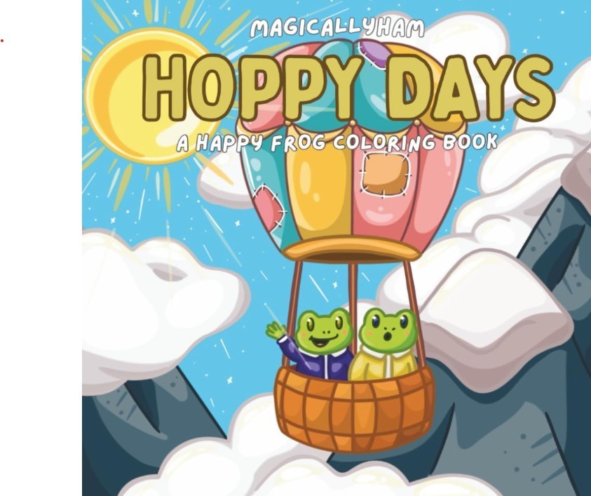 Hoppy Days Coloring Book! 30 Page Fully Handcrafted & Homemade – Charity Benefit